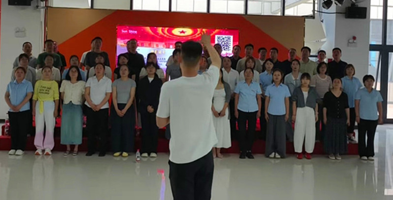红歌排练现场