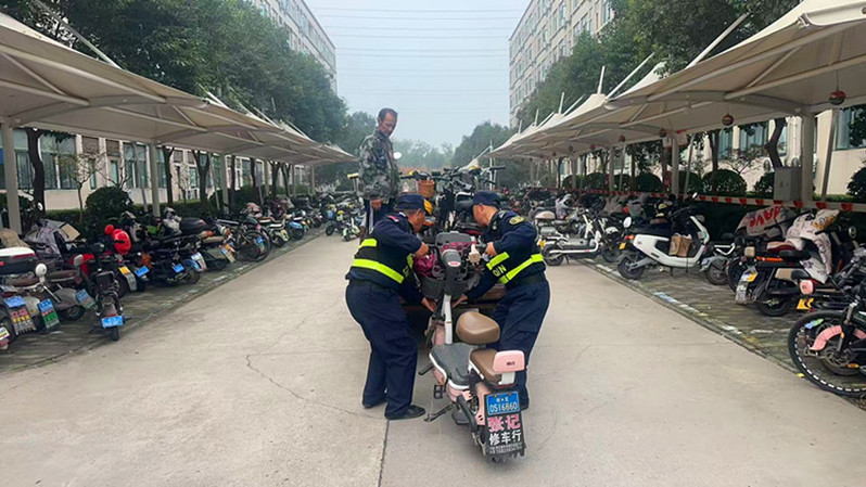 清理无牌电动车