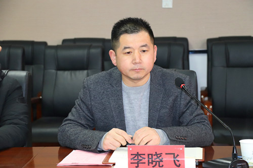 安保处李晓飞处长介绍学校安保工作开展情况