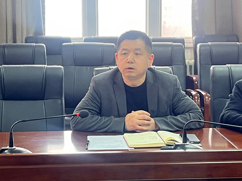后勤安保处处长李晓飞讲话